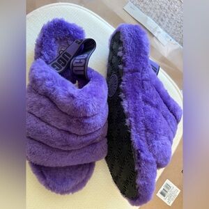 UGG Vibrant Purple Fleece Footwear